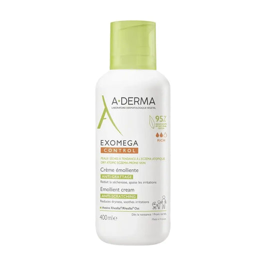 A-Derma Exomega Control Εμωλυντική Κρέμα, 400 ml