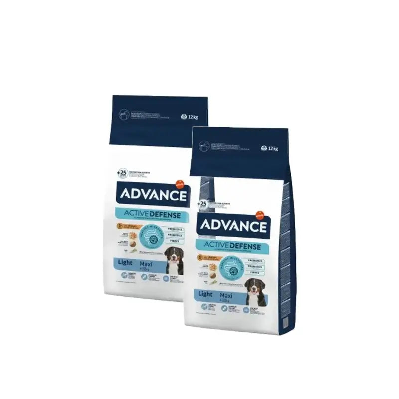 Advance Adult Maxi Light Κοτόπουλο και Ρύζι, 2x 12 kg