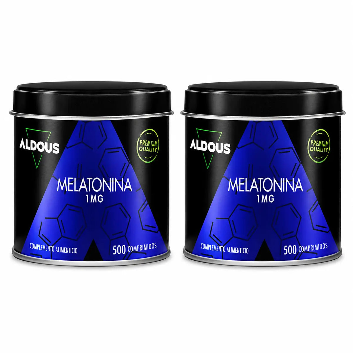 Aldous Labs Συμπλήρωμα διατροφής Καθαρή μελατονίνη 1 mg, 500 δισκία, συσκευασία 2