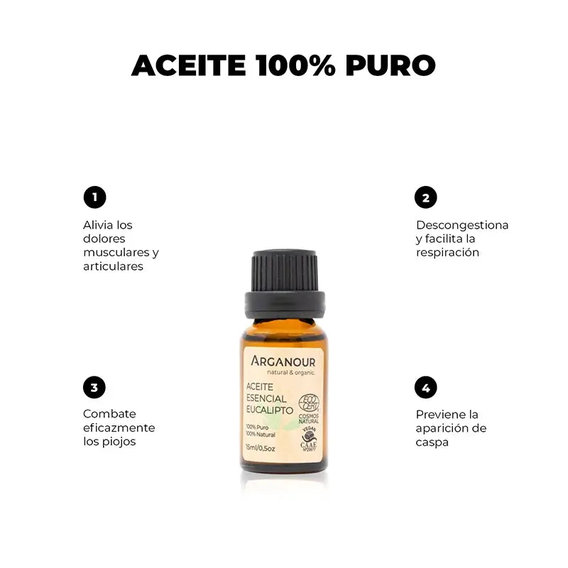 Arganour Αιθέριο Έλαιο Ευκαλύπτου, 15 ml