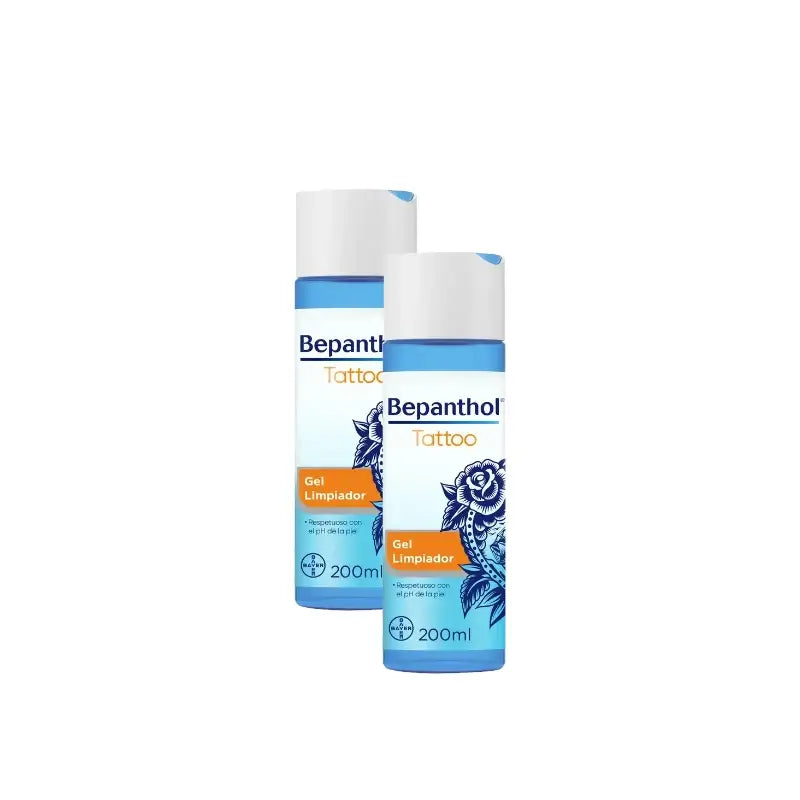 Bepanthol Tattoo Gel Καθαριστικό, Συσκευασία 2 x 200 ml