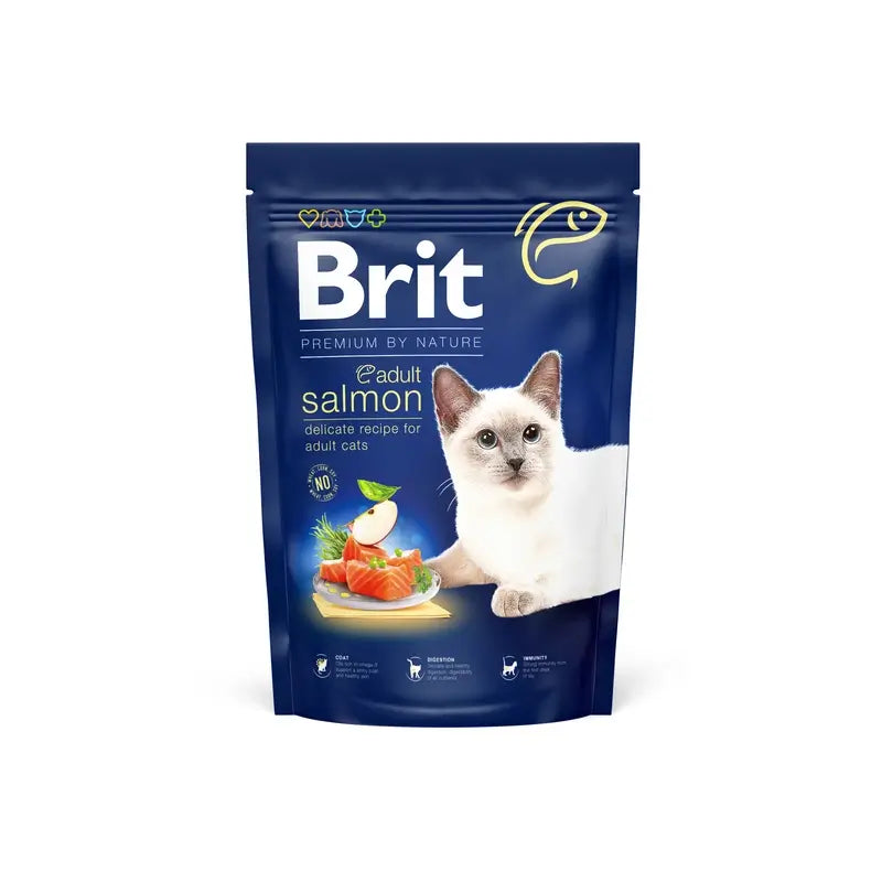 Brit Premium By Nature Γάτα Ενηλίκων Σολομός 1,5 kg