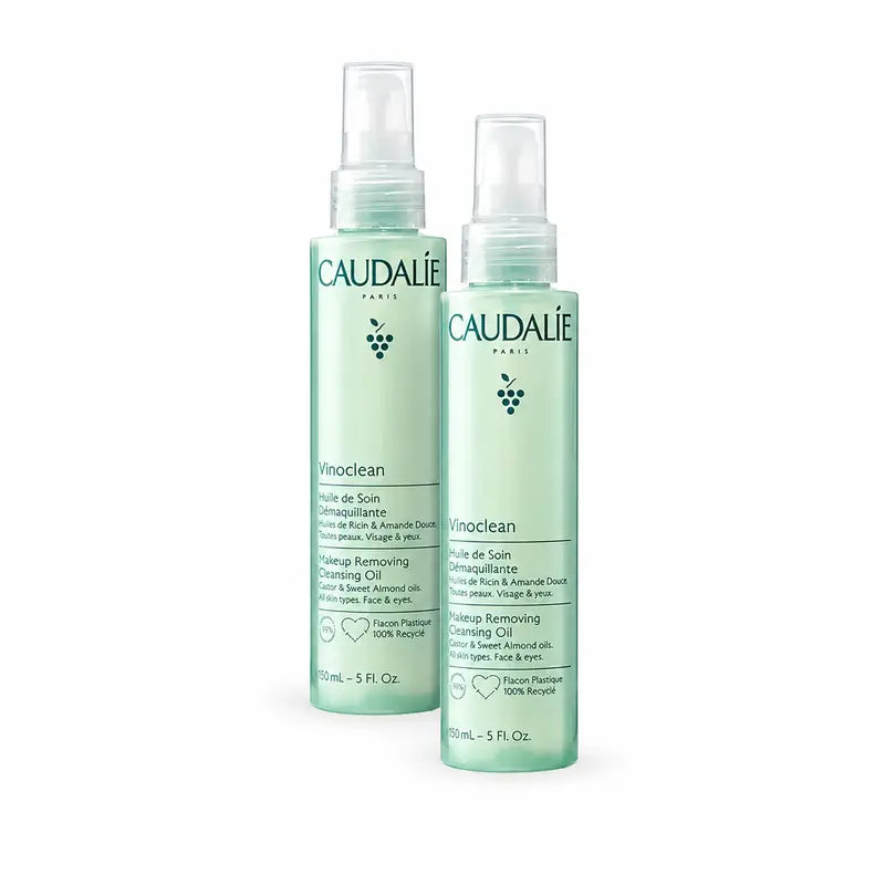 Caudalie Vinoclean Λάδι Καθαρισμού και Αφαίρεσης Μακιγιάζ Σετ 2 x 150 ml