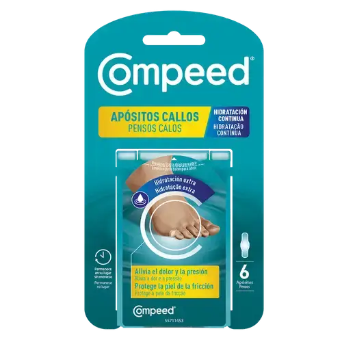 Compeed για κάλους – Συνεχής ενυδάτωση, 6 τεμάχια