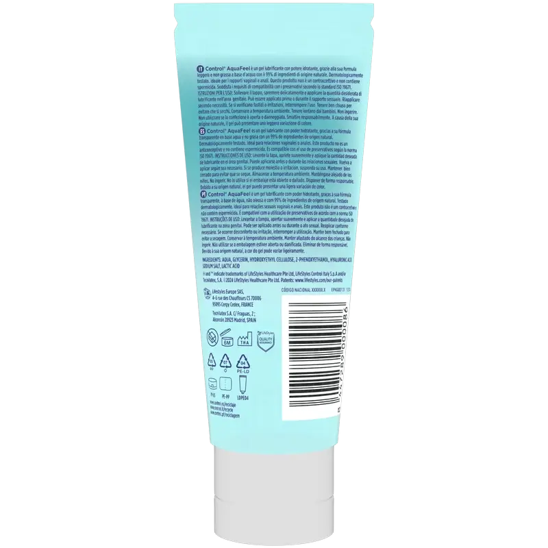 Control Aquafeel Tube Λιπαντικό, 80 ml