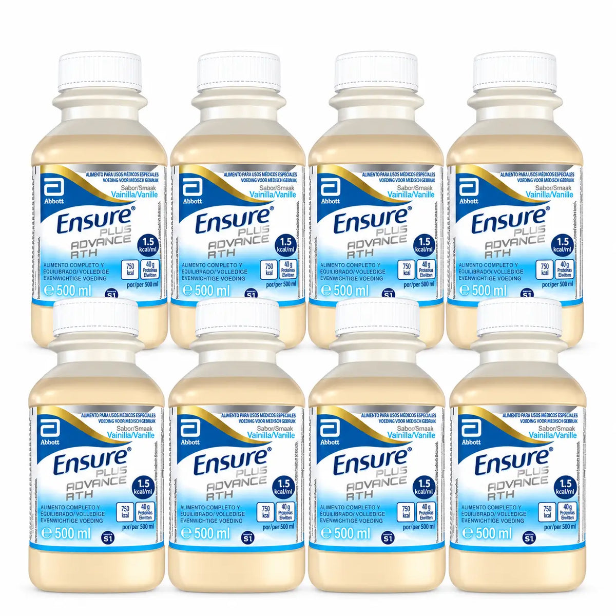 Ensure Plus Advance R.T.H 8 R.T.H Βανίλια, 8 × 500 ml