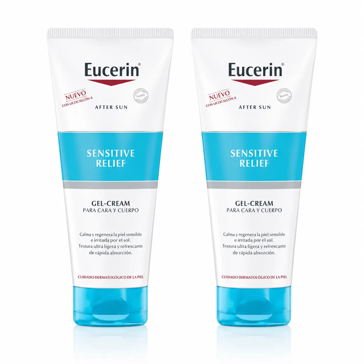 Eucerin Aftersolar Sensitive Relief Gel-Cream 200 ml, συσκευασία 2 τεμαχίων