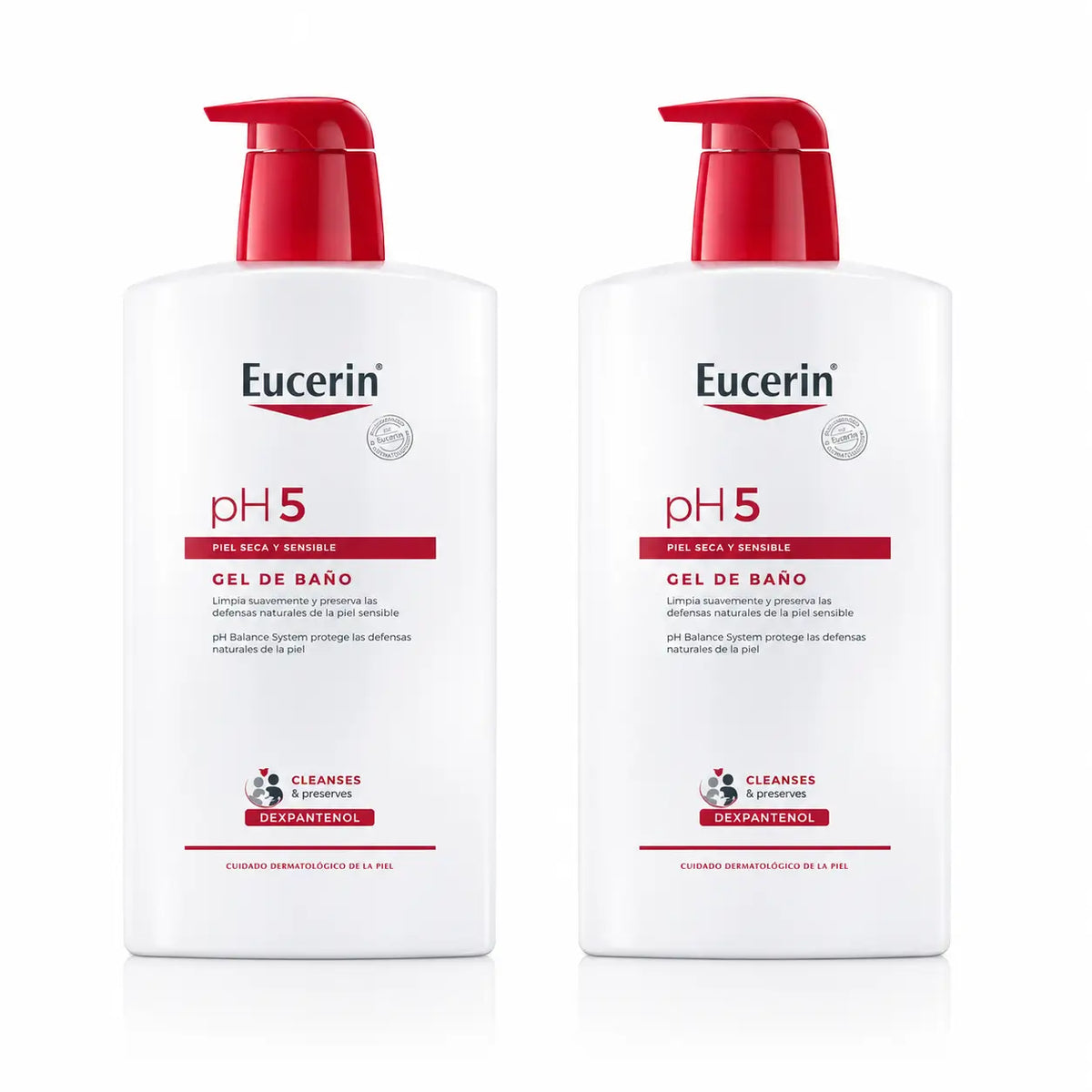 Eucerin Αφρόλουτρο pH 5, 1000 ml, συσκευασία 2 τεμαχίων