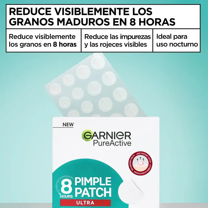 Garnier Anti-Acne Pureactive 8H Pimple Patch Ultra, 22 τεμάχια