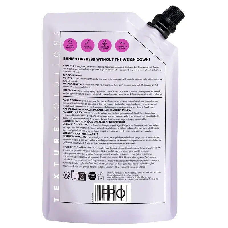 Hask Ελαφριά Ενυδατική Μάσκα Μαλλιών Texture, 235 ml