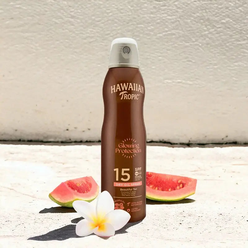 Hawaiian Tropic Λάδι σε μορφή σπρέι Glowing SPF 15 180 ml