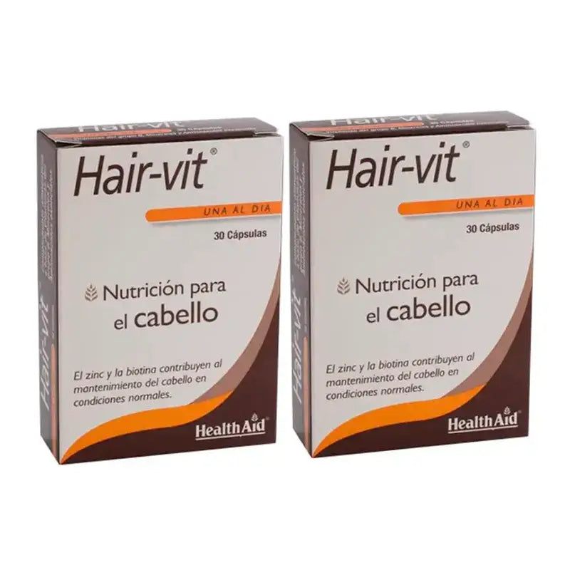 Health Aid Hair Vit, Συσκευασία 2 x 30 δισκία