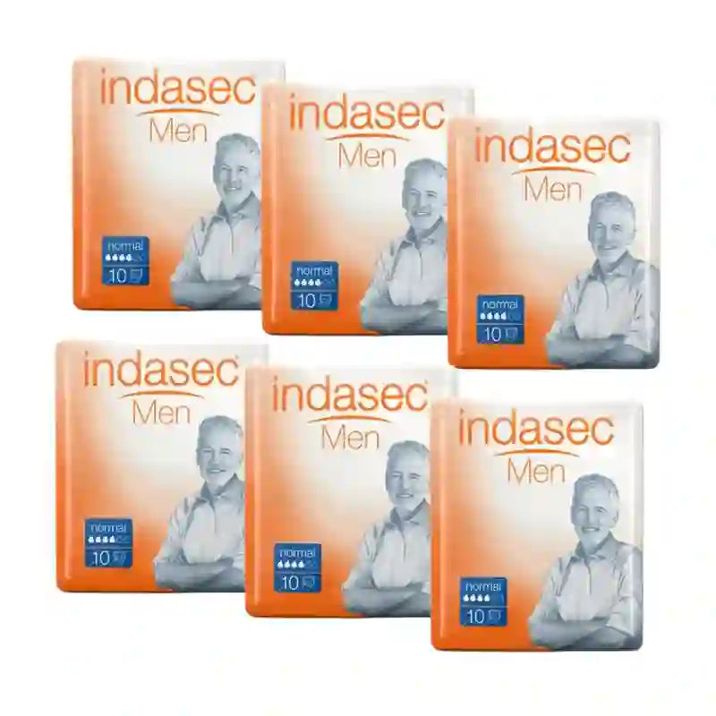 Indasec Men Ανδρικό Απορροφητικό Κανονικής Χρήσης, 6X10 τεμάχια