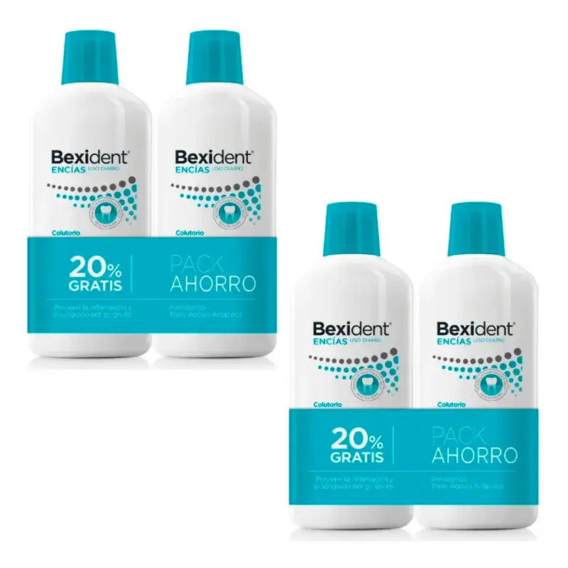 Isdin Bexident Ούλα Στοματικό διάλυμα Συσκευασία 4 x 500 ml