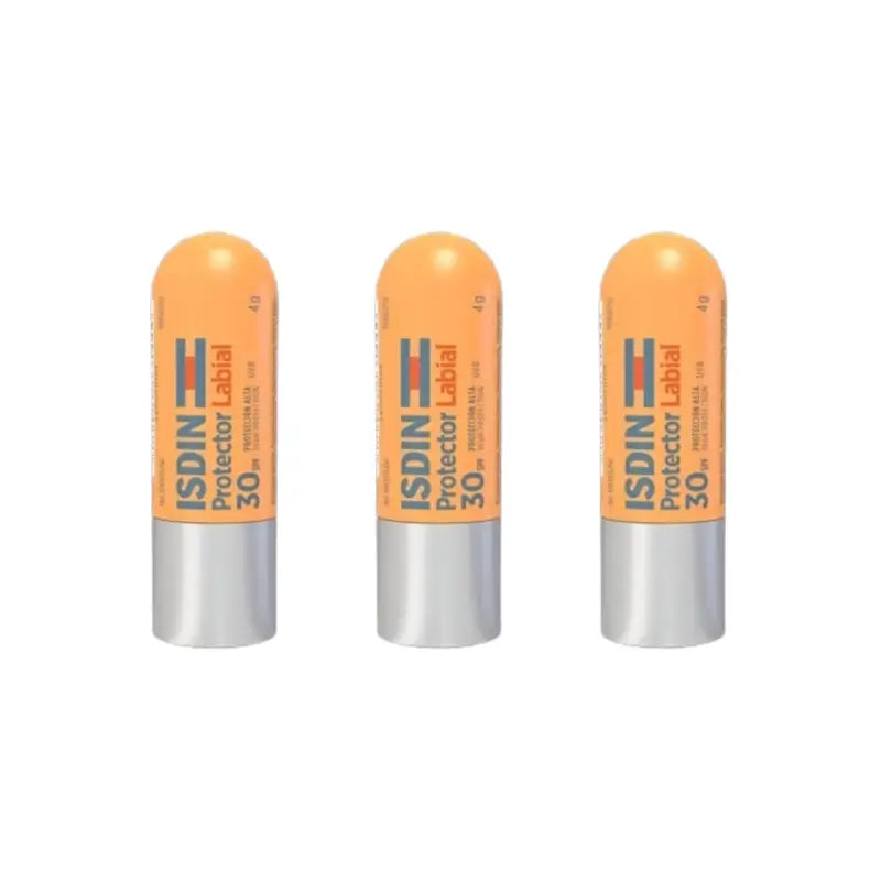 Isdin Προστατευτικό Χειλιών SPF 30, 3×4 γρ.