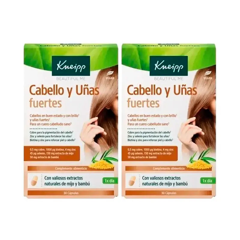 Kneipp «Ισχυρά Μαλλιά και Νύχια», Συσκευασία 2 x 30 κάψουλες