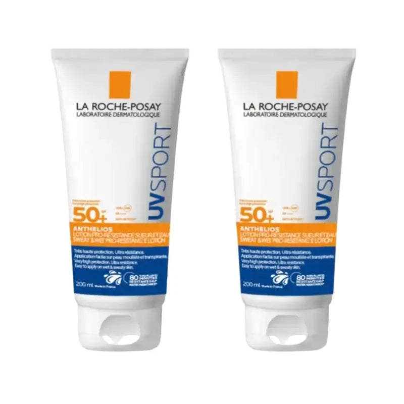 La Roche Posay Anthelios Uvsport Ανθεκτική Λοσιόν SPF 50+, 2×200 ml