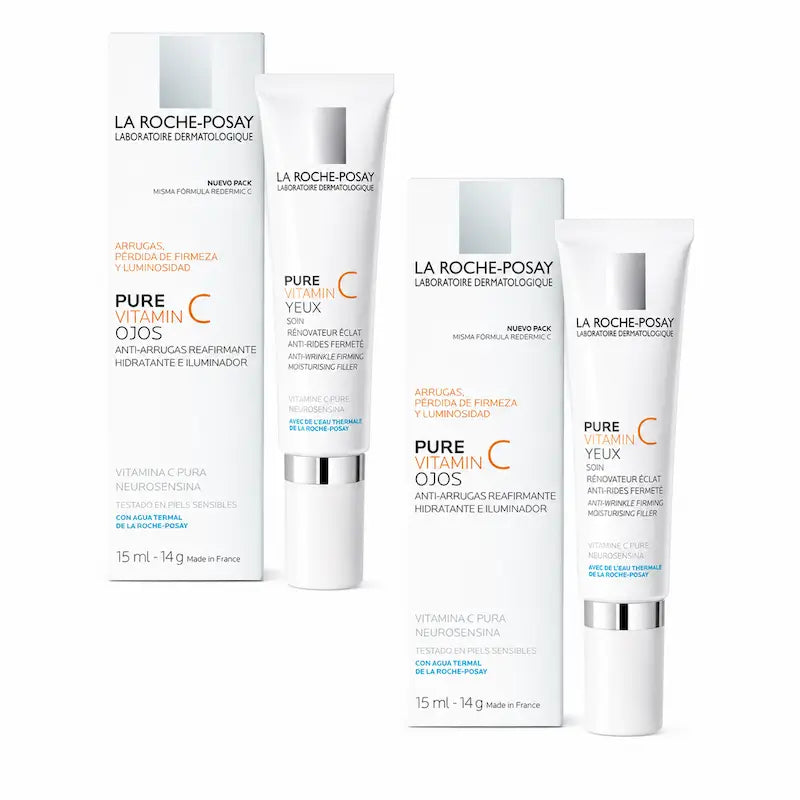 La Roche Posay Pure Vitamin C για τα μάτια, Σετ 2 x 15 ml