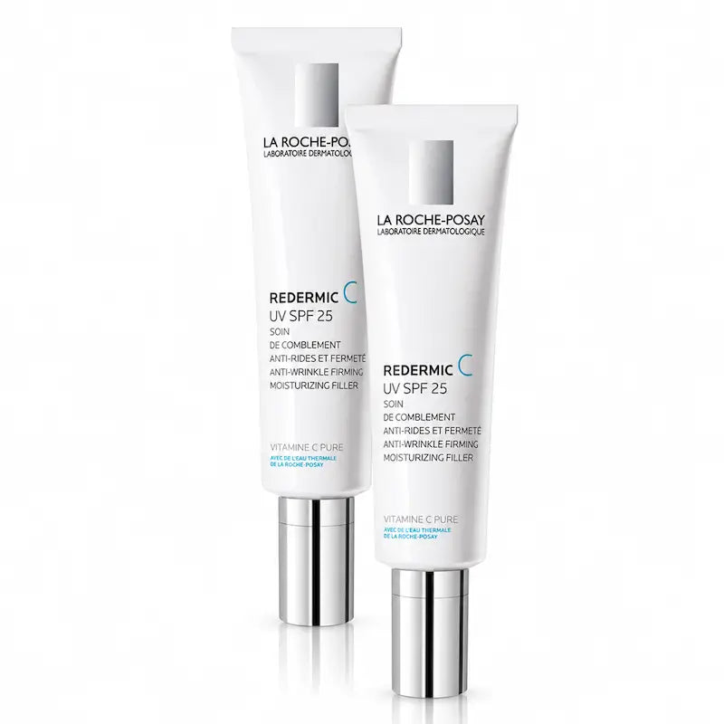 La Roche Posay Redermic C UV για ευαίσθητο δέρμα, συσκευασία 2 x 40 ml