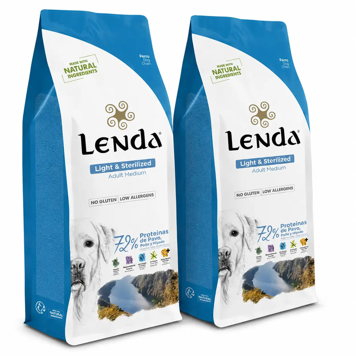 Lenda για ενήλικους σκύλους Light, 2 × 12 kg
