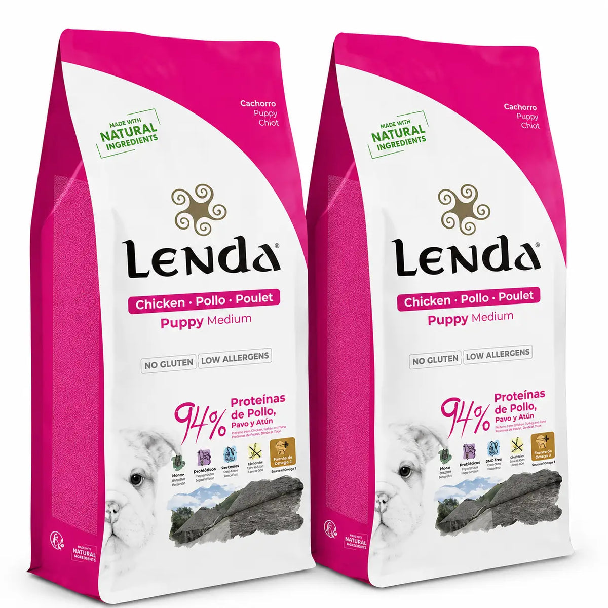 Lenda Perro Puppy, 2 × 12 kg