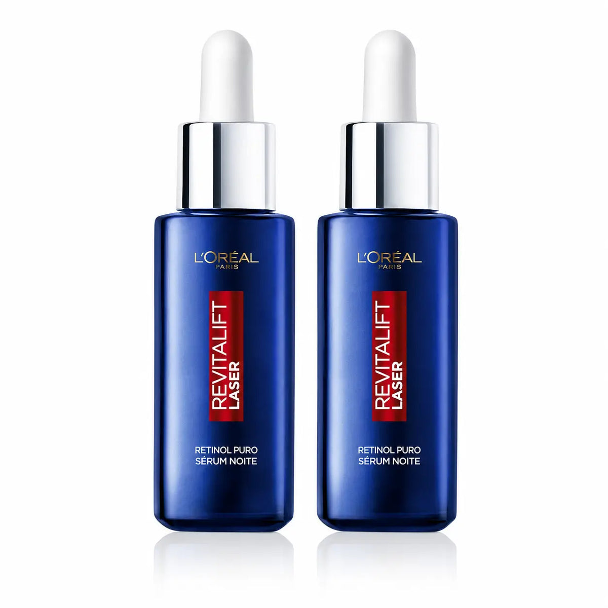 L'Oréal Paris Revitalift Laser Serum Νύχτας με καθαρό ρετινόλη για βαθιές ρυτίδες, συσκευασία 2 τεμαχίων