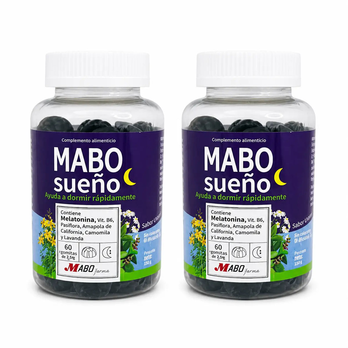 Mabonatur Mabosueño για ενήλικες, 60 ζελεδάκια