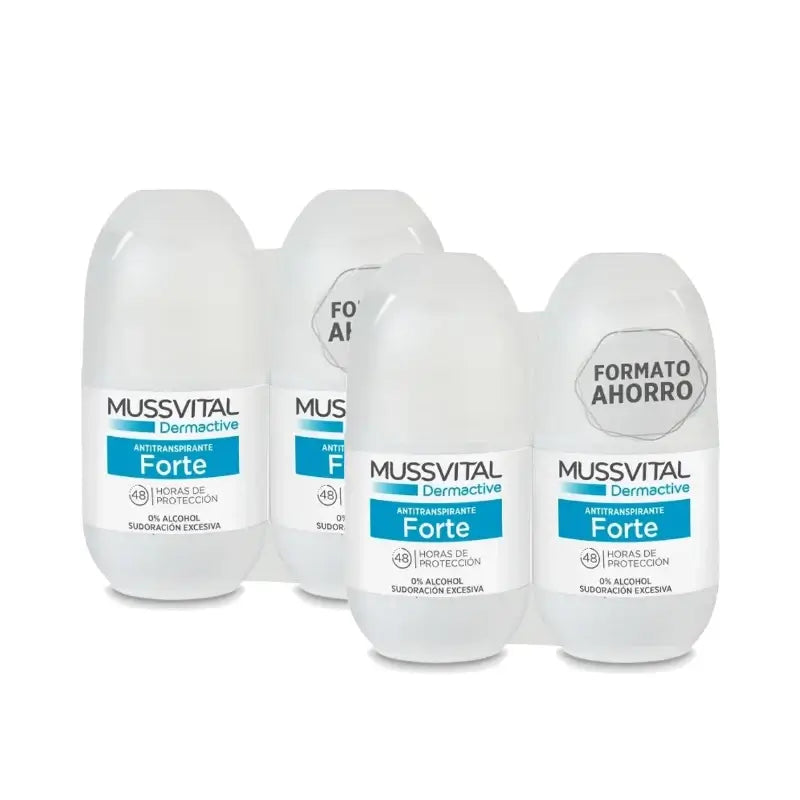 Mussvital Derma Deo Forte, 2 × 75 ml, συσκευασία των 2