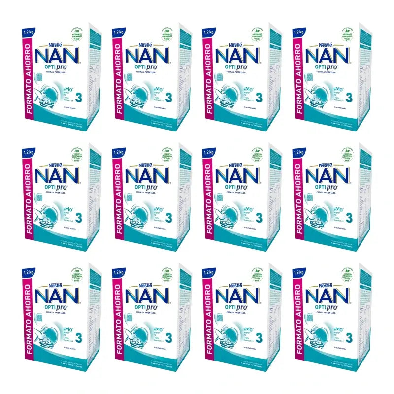 NAN Optipro 3 Follow-on Formula, Pack of 12 x 1200 g