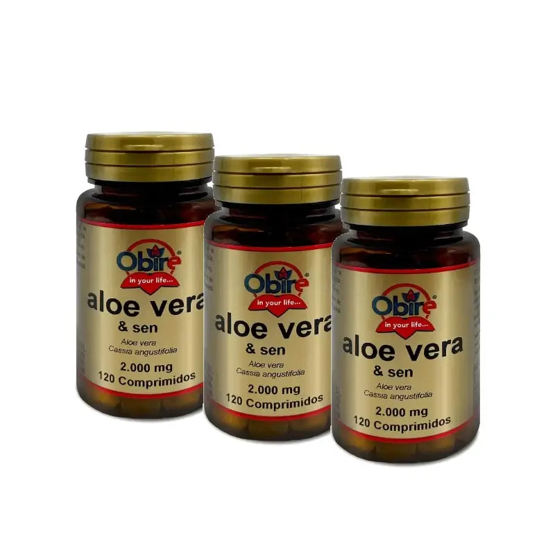 Obire Aloe Vera, συσκευασία 3 x 120 δισκία