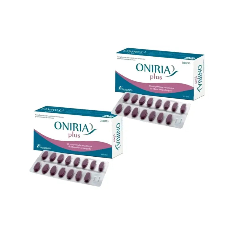 Oniria Plus Δισκία με επικάλυψη παρατεταμένης αποδέσμευσης, συσκευασία 2 x 30 δισκία