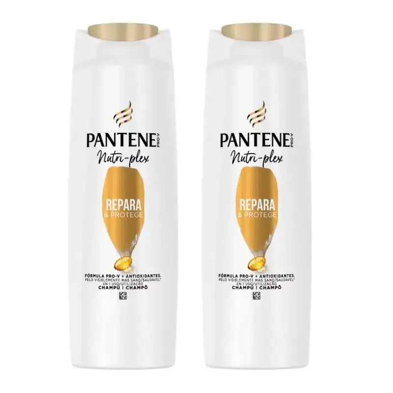 Pantene Nutri Plex Σαμπουάν που επανορθώνει και προστατεύει, Συσκευασία 2 x 385 ml
