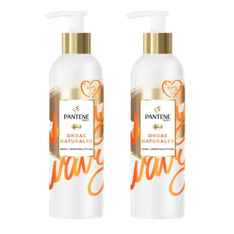 Pantene Pro-V Θρεπτική Κρέμα για Φυσικά Κυματιστά Μαλλιά, Συσκευασία 2 x 235 ml