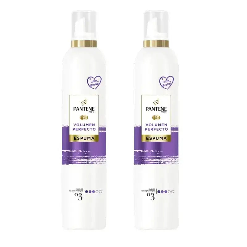 Pantene Pro-V Θρεπτικός αφρός για τέλειο όγκο, Συσκευασία 2 x 300 ml