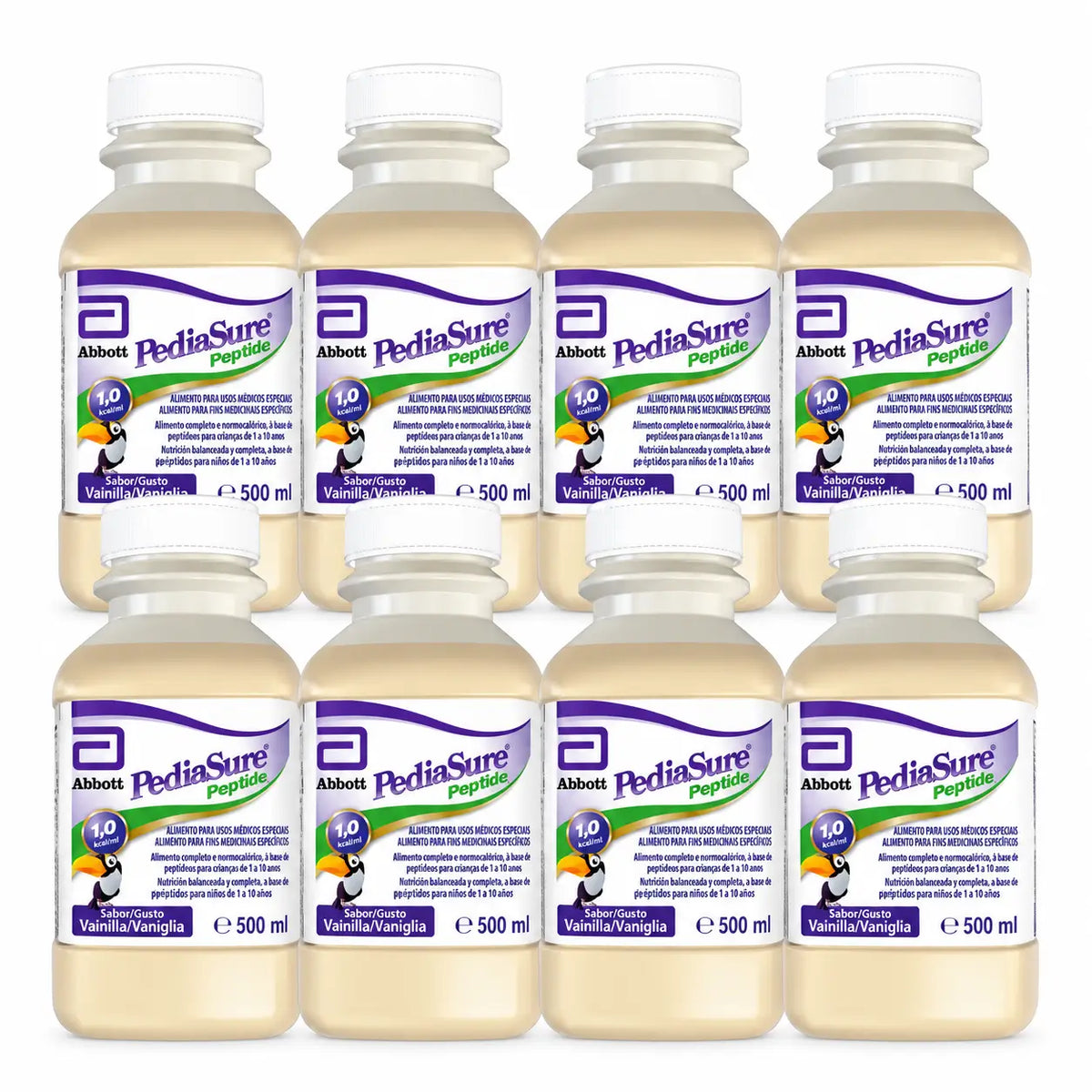 Pediasure Peptide 8 R.T.H. Βανίλια, 8 × 500 ml