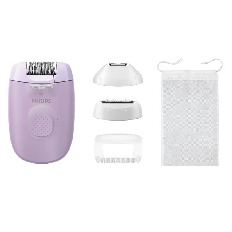 Philips Epilator Series 4000 Αποτριχωτική συσκευή με καλώδιο, ροζ