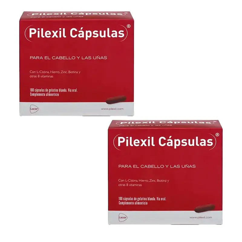 Pilexil κάψουλες κατά της τριχόπτωσης, συσκευασία 2 x 100 κάψουλες