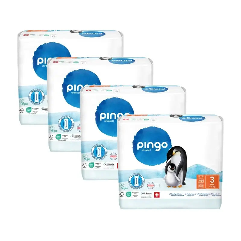 Pingo Οικολογικές Πάνες Μέγεθος 3 (4-9 Kg), 4X44 τεμάχια