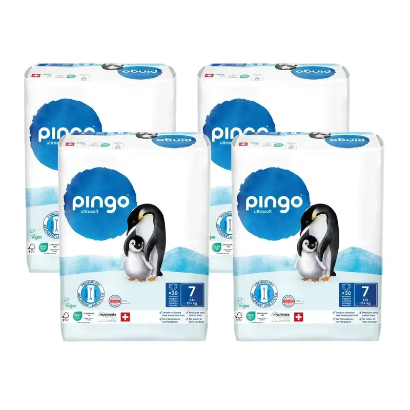 Pingo Οικολογικές Πάνες Μέγεθος 7 (+15 Kg), 4X30 τεμάχια
