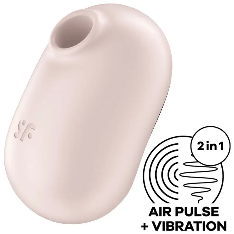 Satisfyer Pro To Go 2 Διπλός διεγέρτης και δονητής, μπεζ