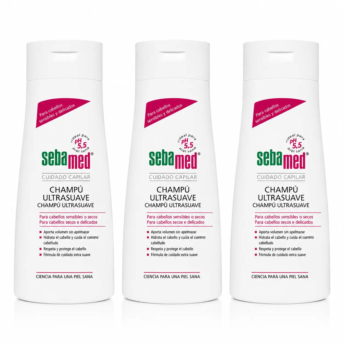 Sebamed Σαμπουάν Εξαιρετικά Απαλό 400 ml, συσκευασία 3 τεμαχίων