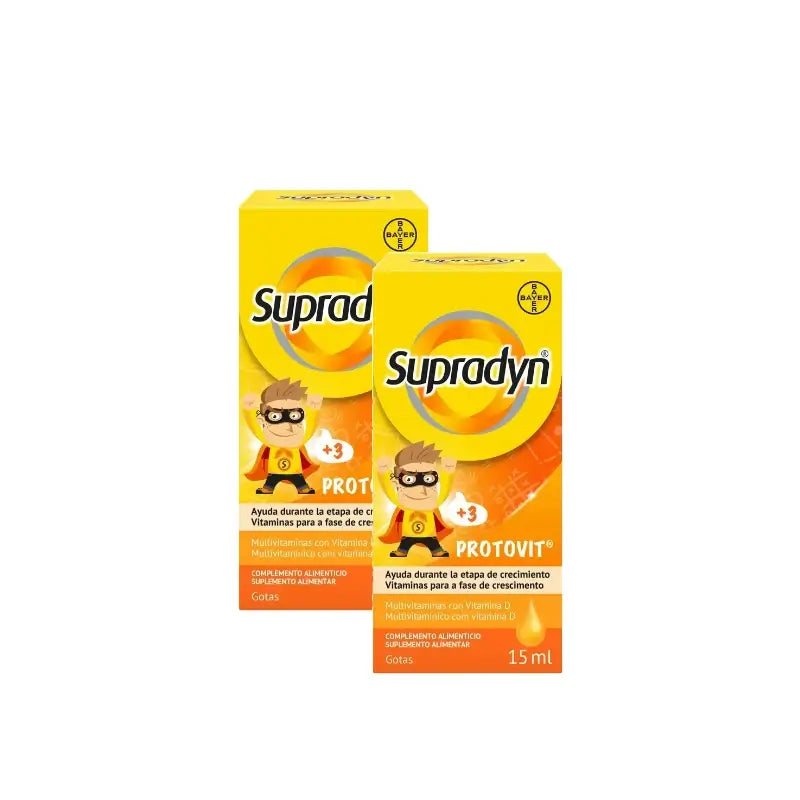 Supradyn Protovit Βιταμίνες και Μέταλλα για Παιδιά, Συσκευασία 2 x 15 ml