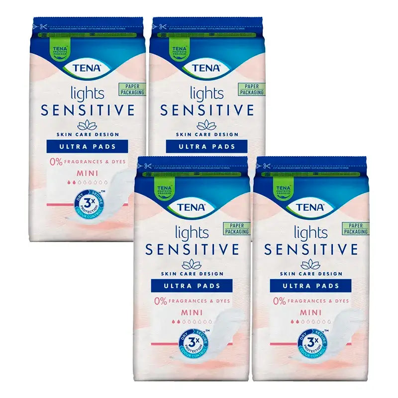 TENA Lights sensitive Mini Ultra 4 × 20 τεμάχια – συνιστάται για την εμμηνόπαυση