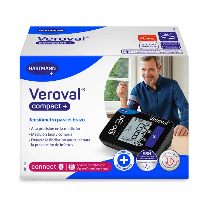 Veroval Compact+ Πιεσόμετρο βραχίονα, 1 τεμάχιο