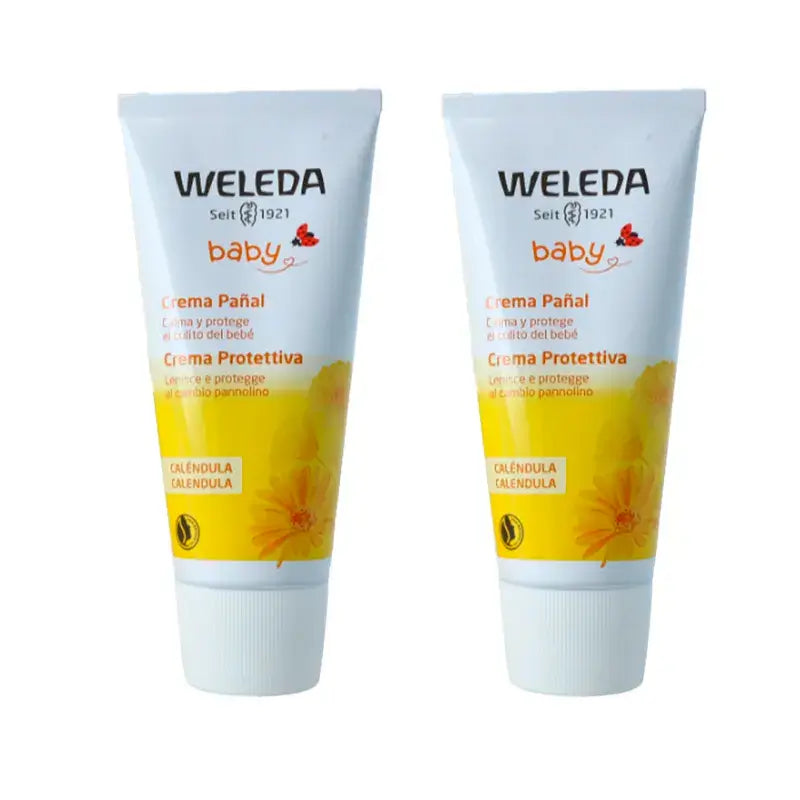 Weleda Baby Κρέμα για την περιοχή της πάνας με καλέντουλα, 2 x 75 ml