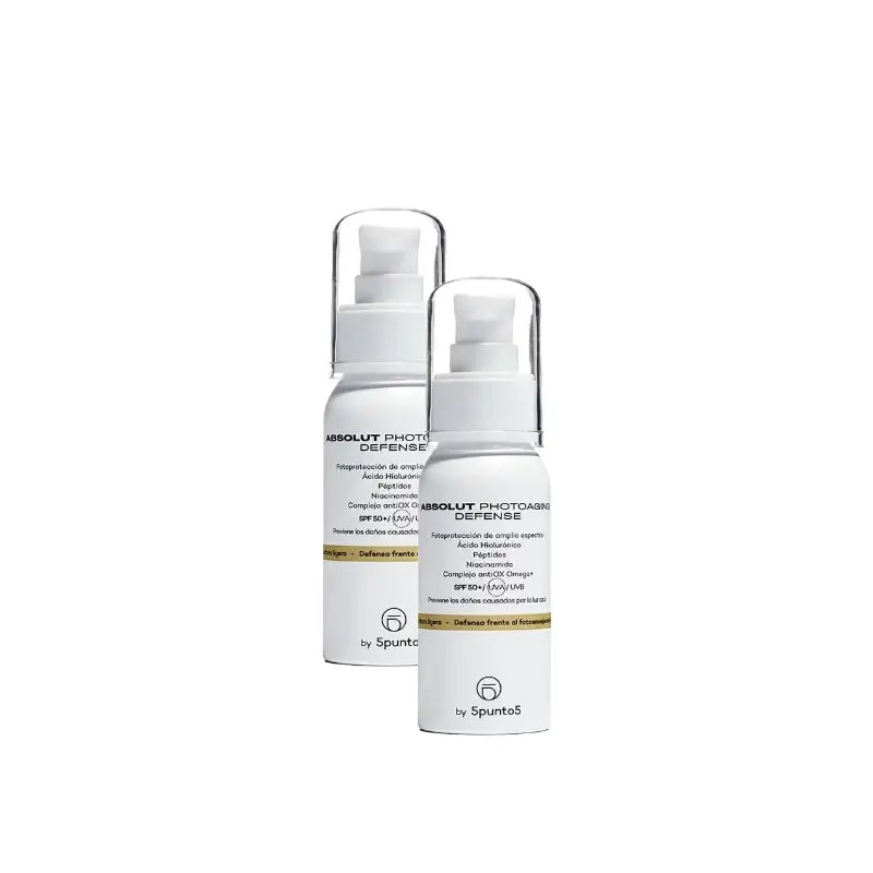 5Punto5 Absolut Photoaging Defense Αντηλιακό 50 ml, συσκευασία 2 τεμαχίων