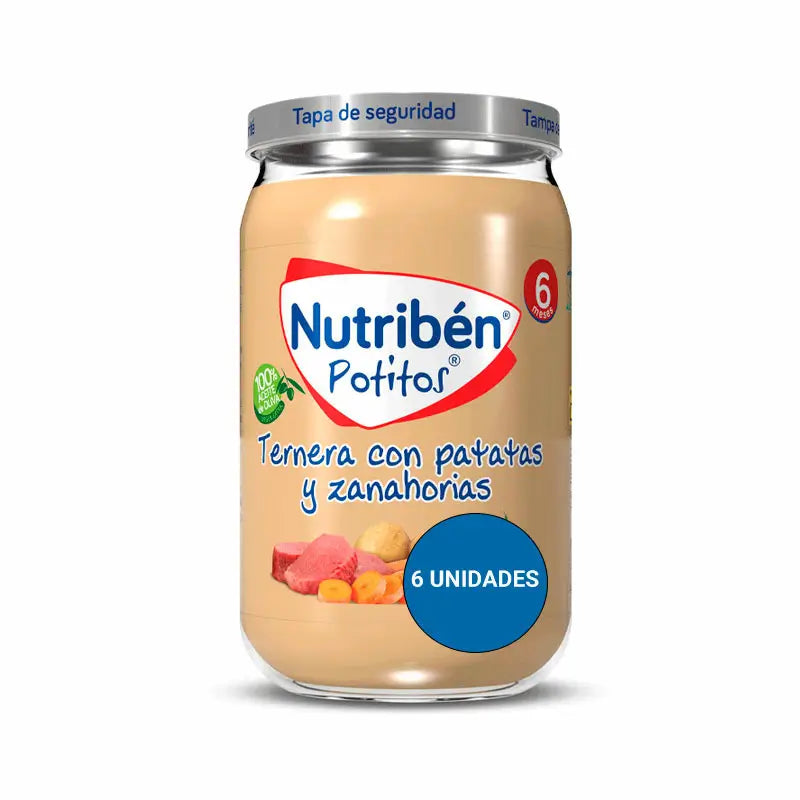 Nutriben Potito Beef Potito Potatoes & Carrot 6x235g