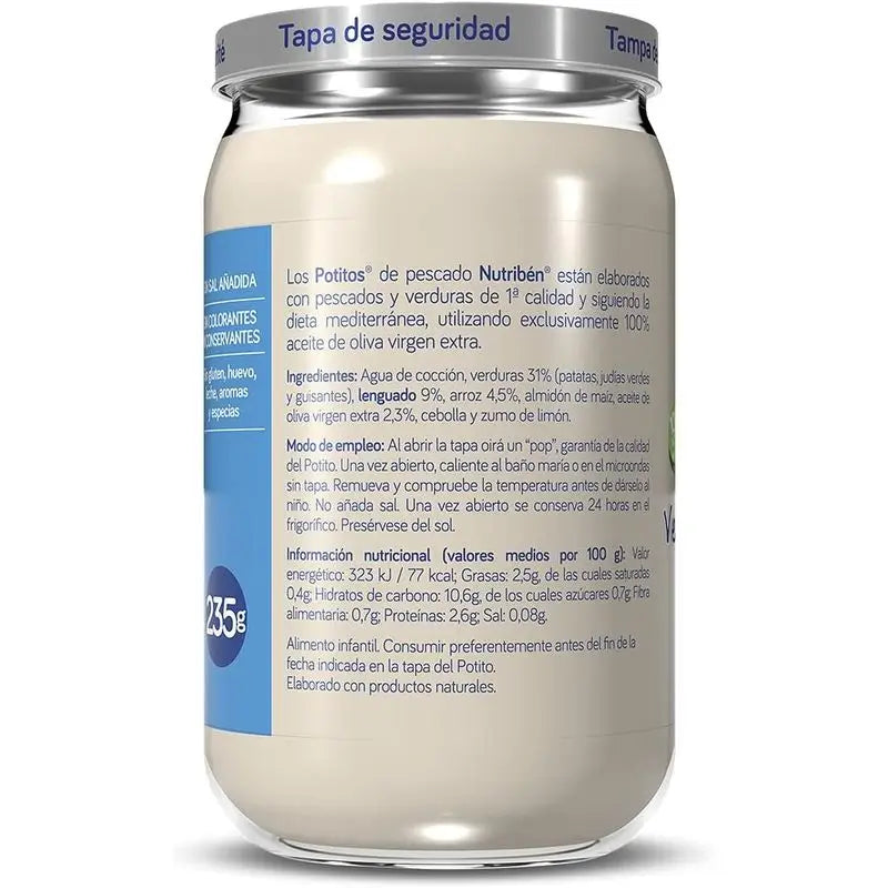 Nutriben Ποτίτο Λαχανάκια με Γλώσσα 6x235 γρ.