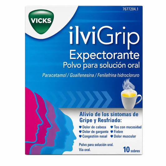 Ilvigrip Αποχρεμπτικό σε σκόνη για πόσιμο διάλυμα, 10 φακελάκια