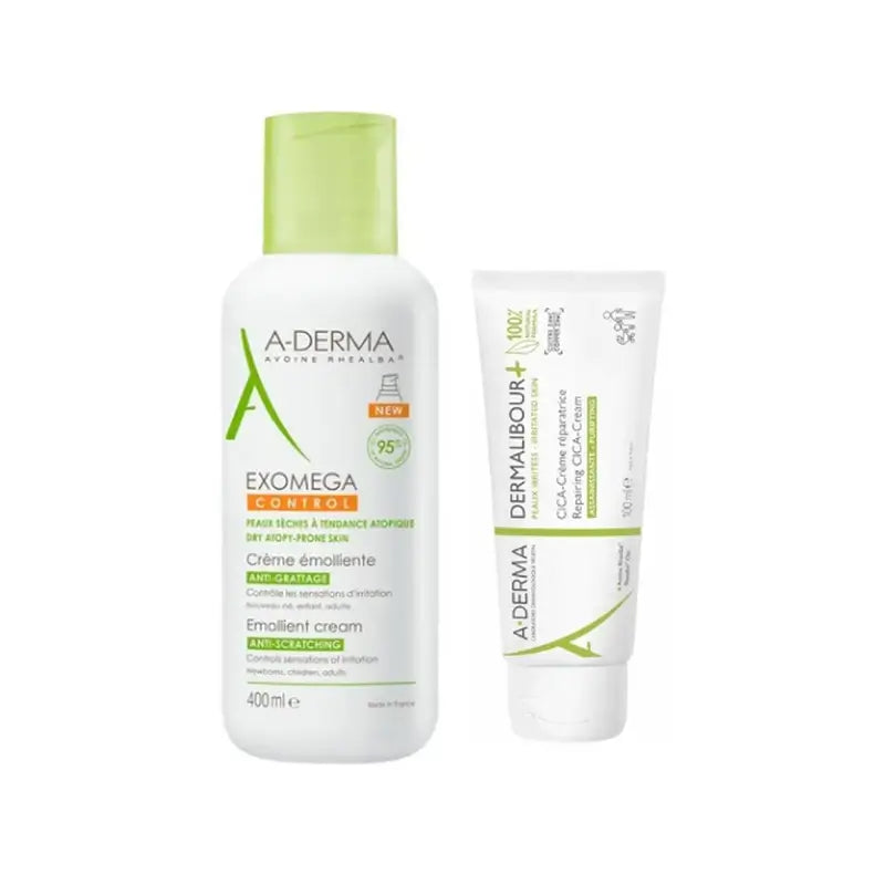 A-Derma Exomega Cream 400Ml + Dermalibour 100Ml